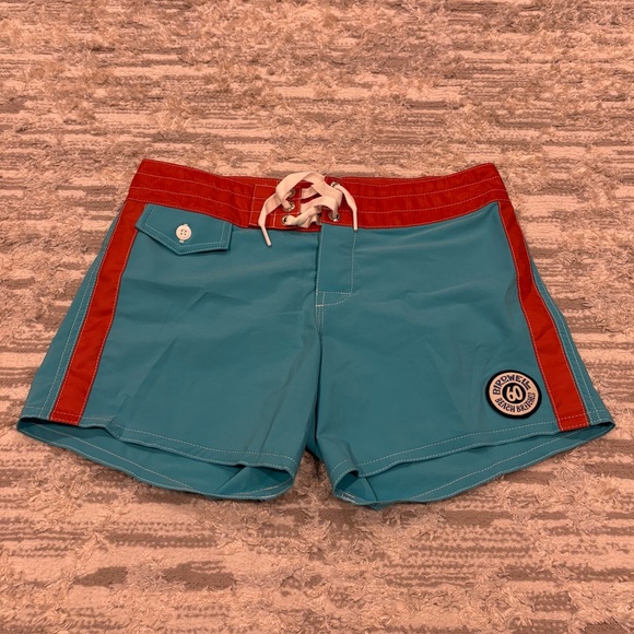 Birdwell Pants - Birdwell Beach Britches 400 Boardshorts Women’s 4 Made In USA 60th Anniversary
